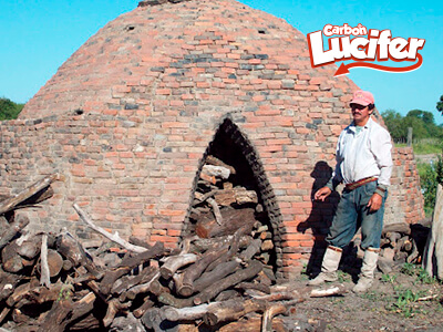 horno de carbón embutido